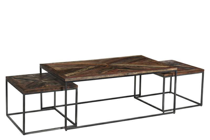 Coffee Table with 2 Stool 